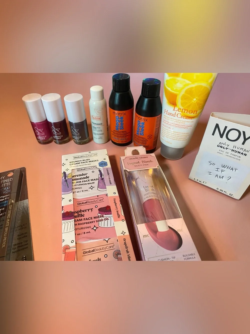 Assorted Women Makeup Collection - Rose Pink Hand Cream & Cosmetics